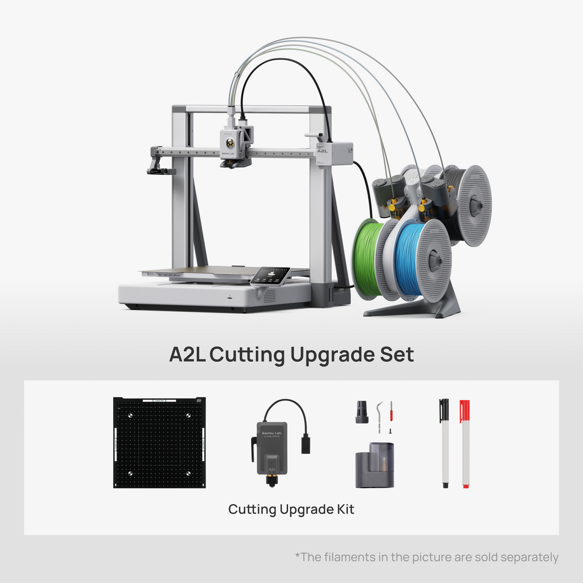 Bambu Lab A2L Cutting Full Combo 3D Printer Gray