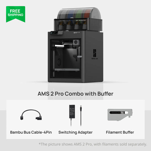 Bambu Lab P1S AMS 2 Pro Combo 3D Printer Black